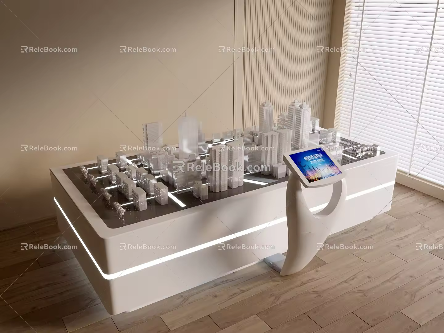 modern sand table building sand table planning sand table entity sand table 3d model