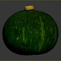 Vibrant Green Pumpkin With Yellow Stem Perfect For Home Decor And Cooking Use