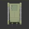 Green Tank Model With Detailed Tracks And 3D Render Design Features 3d model