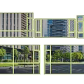 window glass window casement window sliding window aluminum alloy window broken bridge aluminum window bay window balcony window 3d model