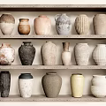 Qui Pot Pot Pot Storage Pot Pot Pot Ornaments 3d model