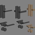 Modern Minimalist Handle Minimalist Door Handle Room Door Handle Door Handle Toilet Door Handle 3d model