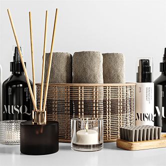 Modern toiletries 3d model