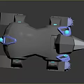 Robotic Dog With Mechanical Structure And Metallic Body Blue Accents And Glowing Lights On Paws