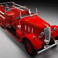 Fire truck vintage car fire truck 3d model