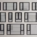 Windows casement windows floor-to-ceiling windows system windows balcony windows doors and windows 3d model