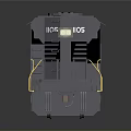 Gray Norfolk Southern NS 102 Locomotive Train Model Display With Detailed Wheels And Cab
