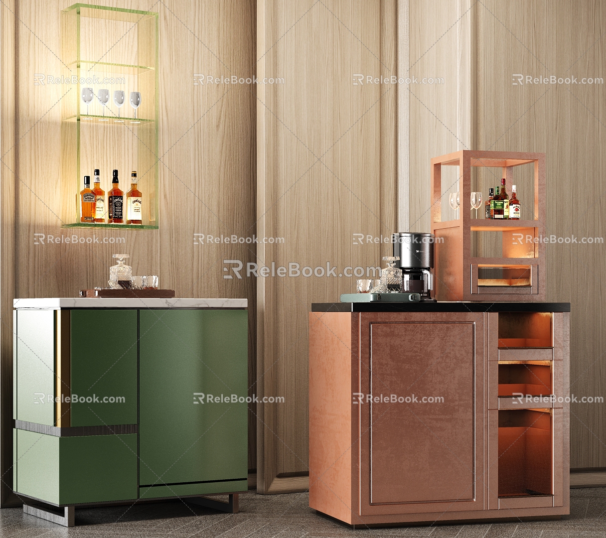 Hotel Minibar Room Minibar Wine Cabinet model