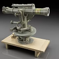Theodolite measuring instrument observation instrument 3d model