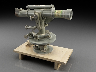 Theodolite measuring instrument observation instrument 3d model