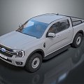 Hyundai Pickup Car Ford Pickup Car 3d model