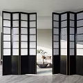 Modern screen glass partition 3d model