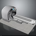 White Medical CT Scanner Diagnostic Imaging Equipment With Patient Examination Table