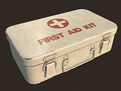 Modern first aid kit Old-fashioned first aid kit 3d model