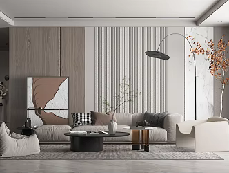 modern living room 3d model