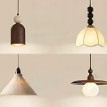Various Stylish Pendant Lights With Wooden Fabric And Glass Designs For Home Decor