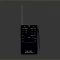 Portable Black Radio with Antenna FM AM Tuning Dial Buttons REI LINC Brand