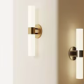 Modern Wall Sconces with White Glass Shade and Brass Black Metal Base for Interior Decoration