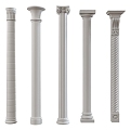 European Column Roman Column Gypsum Column Gypsum Line Cylindrical Square Column 3d model