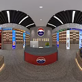 Modern Moutai Jiangxiang Series Store Interior With Shelves And Displayed Products