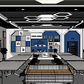 Science and Technology Classroom Multimedia 3d model