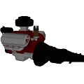 racing engine car engine 3d model