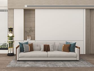 Modern Poliform double sofa 3d model