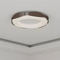 Mid Century Style Bedroom Ceiling Light Interior With Round Design And Warm Glow 3d model