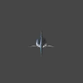 Realistic Gray Shark 3D Model With Open Mouth On Black Background
