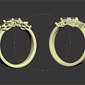 Stylish Gold Fashion Rings With Square Gemstone Settings And Elegant Design Details