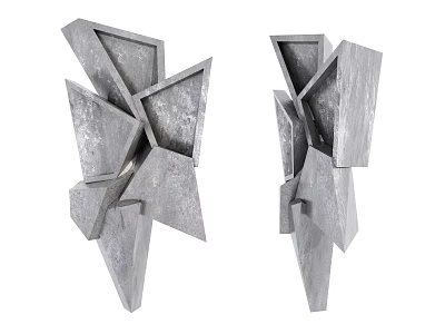 Modern Ornaments Abstract Geometric Ornaments Decorations 3d model