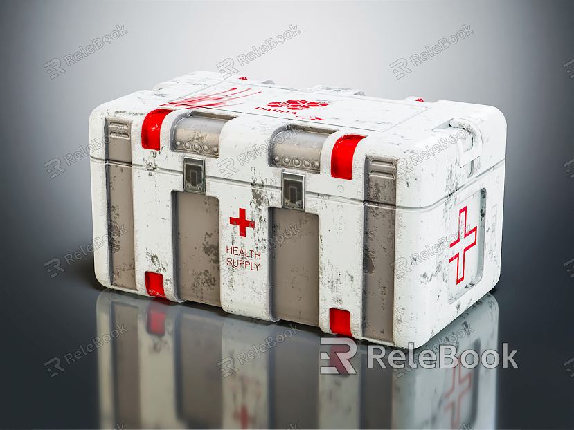 Industrial LOFT first aid kit medicine box model