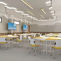 Modern Classroom Science Wisdom Classroom 3d model