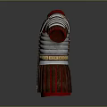 Roman Soldier Armor With Silver Chest Plate Red Lining And Golden Decorations