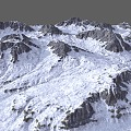 Snow Mountain Mountain Peak Mountain Snow Mountain Terrain 3d model