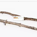 Natural Dry Wooden Branches With Rough Texture For Home Decoration Projects
