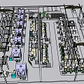 Modern Industrial Factory Interior With Steel Framework Machinery Pipes And Production Layout