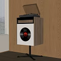 modern sound record player 3d model