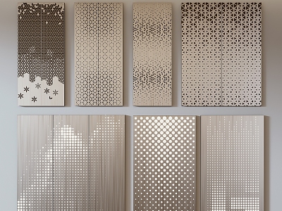 Modern Perforated Plate Metal Perforated Plate 3d model