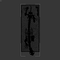 Detailed Feline Skeleton With Complete Bone Structure On Black Display Base