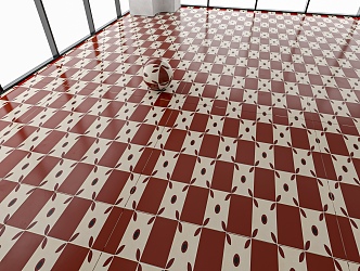 Retro Floor Tile 3d model