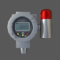 Industrial Equipment With Digital Display Alarm Light Control Buttons And Metallic Housing For Monitoring