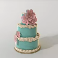 The Rose Tree Cake 3d model