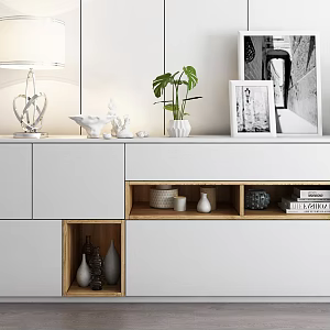 Modern Entrance Cabinet Decorative Cabinet 3d model