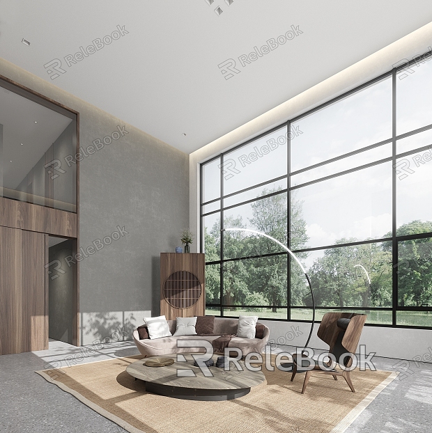 Modern Duplex Living Room Minimalist Living Room model