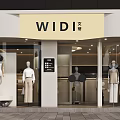 Stylish Modern Clothing Store Interior Design With Clothing Racks Mannequins And Decorative Sofa