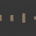 Natural Brown Bamboo Scene Components With Simple High Leg Stand Structures