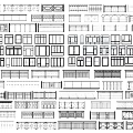 Various Architectural Railings Designs Featuring Diverse Patterns And Structural Details
