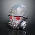 Modern gas mask sci-fi gas mask gas mask respirator 3d model