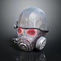 Modern gas mask sci-fi gas mask gas mask respirator 3d model